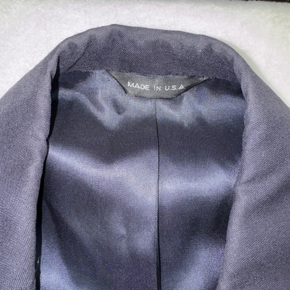 Polo University Club Ralph Lauren Navy‎ Blue Wool Blazer Suit Jacket Mens 44L